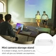 thumbnail image 3 of QUMIIRITY Projector Hanging Stand Wall Mounted Storage Shelf for Home Use 1Pack White PVC, 3 of 8