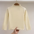 thumbnail image 3 of Mgmyaa Base Layers for Girls Winter Velvet Long Sleeve Round Neck Top Soft Warm Shirt for Kids, 3 of 6