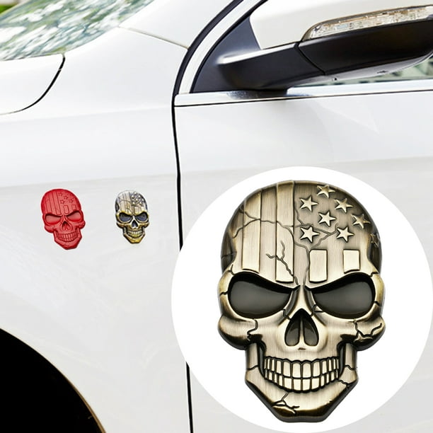 Autocollant De Carrosserie De Voiture Auto-Adhésif Scratch Cover Skull  Decal Tape Decoration Accessory (Yellow) -NIM - Cdiscount Auto