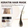 thumbnail image 3 of Fiudx Mascarilla de Keratina, Tratamiento Capilar Reparador Profundo, Mascarilla Acondicionadora En Aceite de Argán, Mascarilla Hidratante En Extracto de Maca, Cuidado para Cabello Seco y Dañado, Apt, 3 of 5