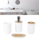 thumbnail image 3 of JUEGO DE ACCESORIOS DE BAÑO DE 4 PIZAS, ESEENCIAL PARA BAÑO IMPERMABLE, INCLUIDO dispensador de locio, 3 of 7
