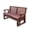 Brown, variant on 2 Person Outdoor Glider Bench with 800lb Capacity, All-Weather Wooden Rocking Chair with Cup Holders, Dark Grey and Brown