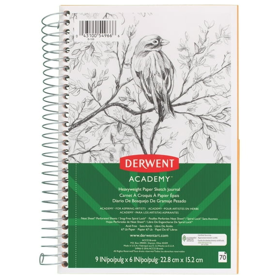 Derwent Academy Wirebound Sketch Journal -