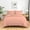 Peach, variant on 3 Piece Luxury Thicker Pattern Comforter Set, 800 TC, 100% Egyptian Cotton, Full/Queen Size Peach Solid Color