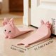 thumbnail image 3 of Tapón de puerta con lindo gato rosa impreso en 3D: diseño creativo de orejas de conejo for decoración del hogar, 3 of 5