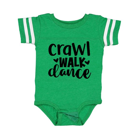 Inktastic Crawl Walk Dance Boys or Girls Baby Bodysuit