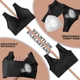 thumbnail image 5 of US 2 Pack Women's Padded Sports Bra High Impact Seamless Bralette Plus Size, 5 of 5