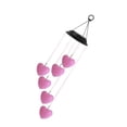 thumbnail image 2 of Cadena de luz solar que cambia de color, lámpara de carillón de viento, LED, luz colgante decorativa para exteriores, corazón, rosa seitruly HA005375-05B, 2 of 6