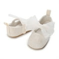 thumbnail image 4 of Caoirhny Baby Girls Princess Shoes, Soft Bow Embroidery Flower Non-slip First Walker Shoes Toddler Shoes, 4 of 5
