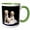 Green/White, variant on 3drose, 3 Yellow Labs Portrait, 11oz Mug