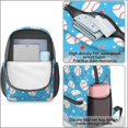 thumbnail image 4 of Baseballs and Stars Light Blue Pattern 17" School Backpacks for Teens,Waterproof Oxford Fabric,S-Shape Padded Straps for School,Travel,Hiking,Camping, 4 of 6