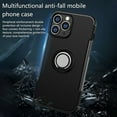 thumbnail image 2 of FIEWESEY for iPhone 13 Pro 6.1 Inch Case, Anti-Scratch Shockproof Case 360 Degree Rotation Finger Ring Holder Kickstand [Work with Magnetic Car Mount] for iPhone 13 Pro 6.1 Inch(Black), 2 of 6