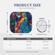 thumbnail image 3 of Fotbe Vibrant Rainbow Parrot Fantasy Juego de 2 Piezas de Parasoles para Parabrisas | Bloqueador Solar para Auto | Accesorios Plegables para Protección Solar Interior-Small, 3 of 6
