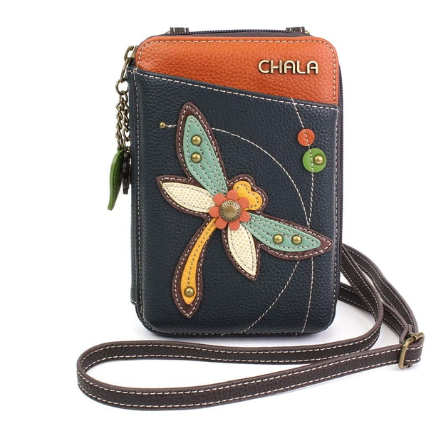 Monedero bandolera para teléfono móvil CHALA Dragonfly Navy