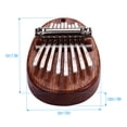 thumbnail image 2 of 8 teclas mini pulgar piano dedo percusión Kalimba Abanopi Kalimba, 2 of 7