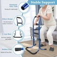 thumbnail image 3 of Stand Assist Aid For Elderly, 3-Handle Walking Assistance, Blue, 3 of 6