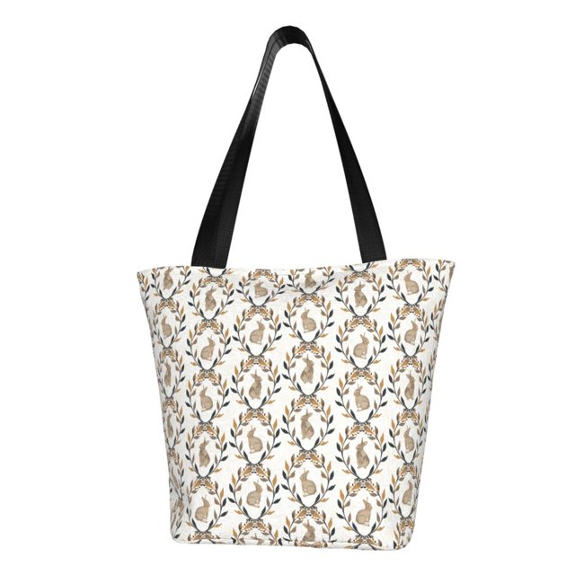 Balery Retro Bunny Bolsa de Hombro con Diseño, Bolsa Grande y Duradera, Bolsa Versátil para Compras