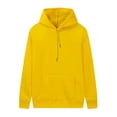 thumbnail image 3 of Yoodem Hoodies for Women Oversized Hoodie Women's Casual Pocket Hoodie Long Sleeve Fashion Rope Pullover Hoodie Top Womens Hoodies Yellow 3XL, 3 of 3