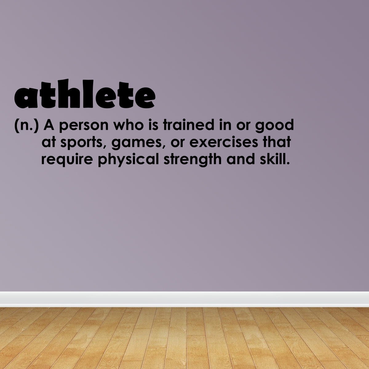Empresal Athlete Definition Motivational Quotes Room Decor Black 28