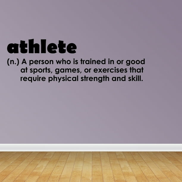 Wall Decal Quote Athlete Definition Motivational Quotes Room Decor R140