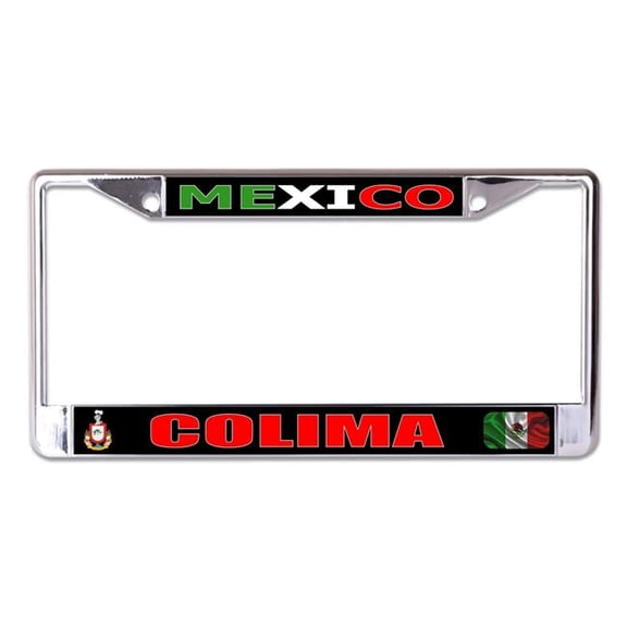 Mexico Colima Chrome License Plate Frame