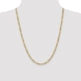 thumbnail image 2 of Diamond2Deal 14K Collier Chaîne Figaro Semi-Solide en Or Jaune 4.2mm pour Femmes 24 Pouces, 2 of 6