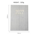 thumbnail image 3 of koolsoo 2022 Notebook to Do List PU Leather W/ 12 Months Time Tiger Year Noting Portable White, 3 of 9