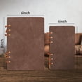 thumbnail image 2 of WEMATE Vintage Leather Journal,A6 Crazy Horse Leather  Journal For Women,7.08x3.9in, 2 of 7