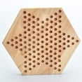 thumbnail image 2 of Juego de mesa de damas chinas de madera, juego de mesa de damas chinas coloridas, juego de mesa familiar de estrategia clásica para niños y adultos, 2 of 5