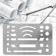 thumbnail image 1 of YLSHRF Engineering Drawing Template Ruler, Erasing Shield, Art Supplies For Beginner Painter, 1 of 8