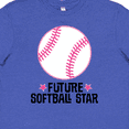 thumbnail image 4 of Inktastic Future Softball Star Sports Youth T-Shirt, 4 of 5