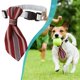 thumbnail image 2 of Corbatas elásticas para perros, corbatas ajustables para cachorros con campana, elegante accesorio para mascotas, rojo vino, 2 of 5