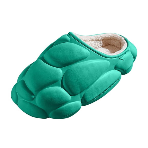 Vedolay Women Slippers Soft Plush Warm Lightweight Non-Slip House Slippers Green,39