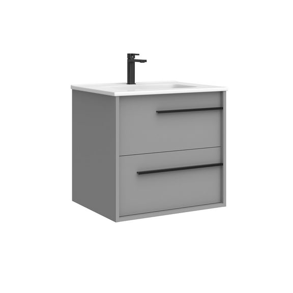 Ws Bath Collections Lotus C60w Lotus 24" Free Standing Single Basin Vanity Set - Mist