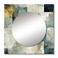 thumbnail image 2 of Designart "Concrete Symmetry In Shades Of Grey" 0 Square Mirror For Wall Decor - Large Grey Square Printed Wall Mirror Art - Square Modern Mirror - Wall Mounted Square Large Mirror, 2 of 5