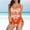 A_ Orange, variant on One Piece Swimsuit Women 2025 Vintage Tummy Control One Piece Bathing Suits V Neck Boho Floral Print Swimwear Blue 8