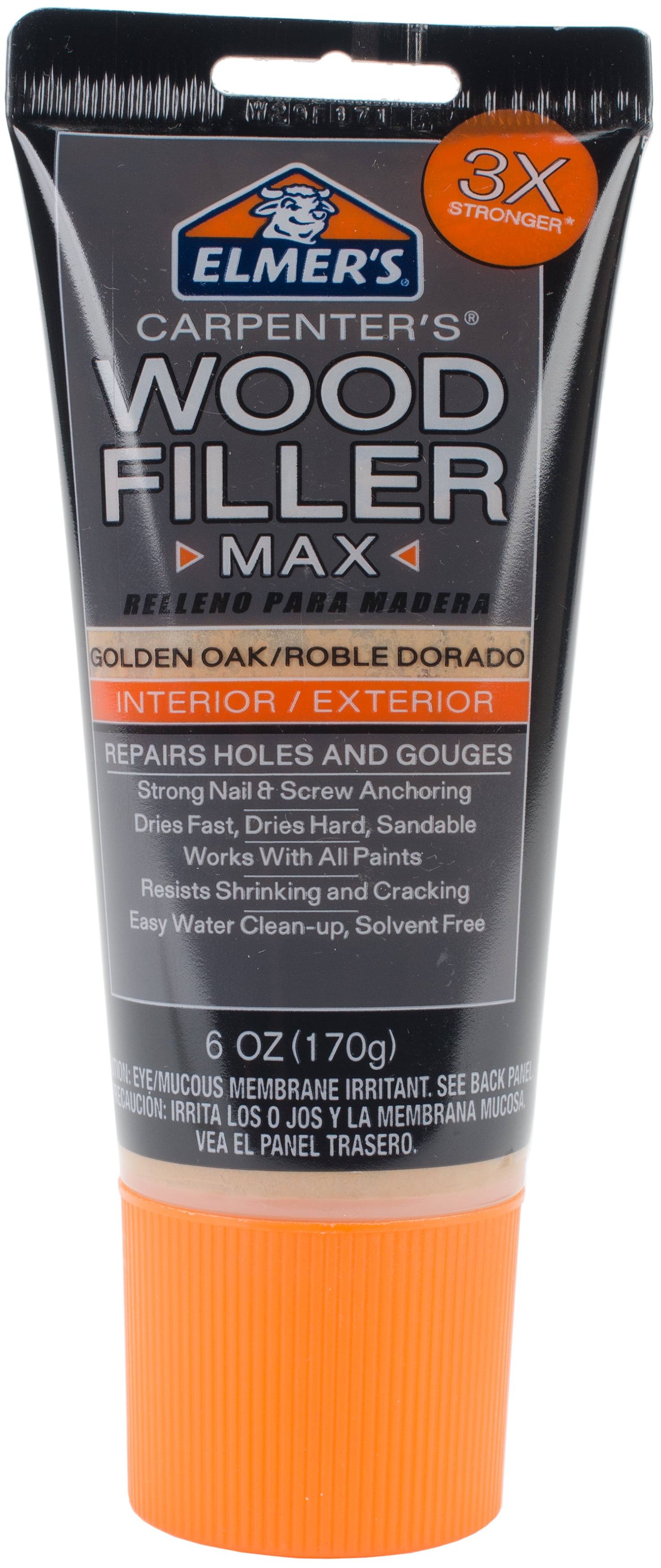 Elmer's Color Change Wood Filler, 6 oz, Golden Oak