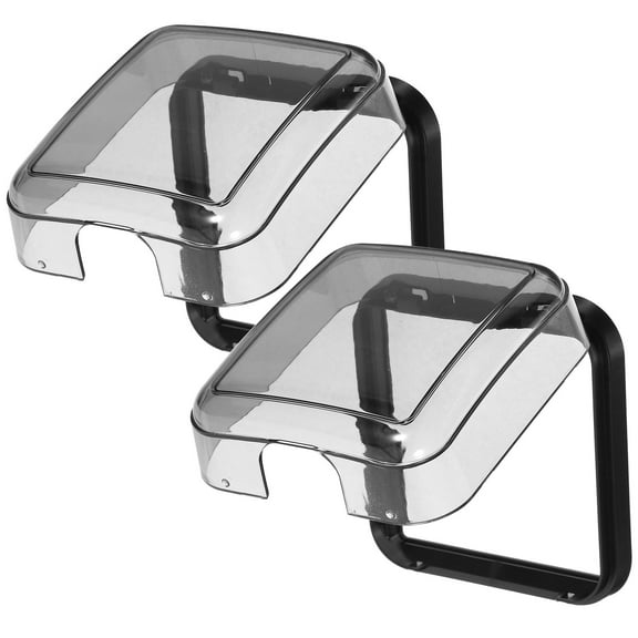 Minkissy Socket Protective Case Wall Socket Cover Plastic Dust-proof Indoor 2Pcs