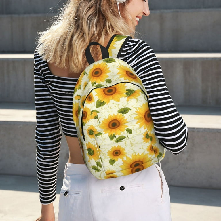 Sunflower Backpacks intrinsic for School Lightweight