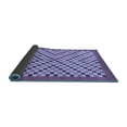 thumbnail image 2 of Ahgly Company Indoor Rectangle Checkered Blue Modern Area Rugs, 3' x 5', 2 of 4