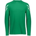 thumbnail image 4 of Holloway Sportswear XL Boys FLUX SHIRT LONG SLEEVE Kelly/White 222607, 4 of 5