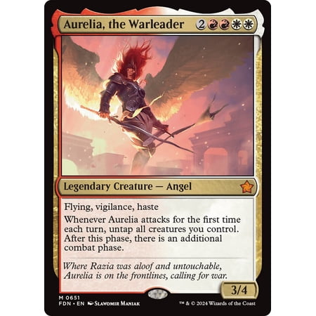 MTG Aurelia, the Warleader - Foundations (NearMint)