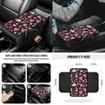 thumbnail image 6 of Jeiento Love Heart 14 PCS Car Seat Covers Set with Steering Wheel Cover Seat Belt Pads Garbage Bag Armrest Seat Box Cover Handbrake Cover Set Rear View Mirror Protector Coasters Auto Accessory, 6 of 7