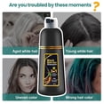 thumbnail image 3 of VIGOFIL - Champú Black Instant Hair Color para cabello gris, cobertura 100% gris, champú 3 en 1 para multicolor, 3 of 7
