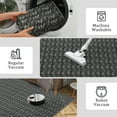 thumbnail image 6 of Washable 10x13 Area Rug Luxury Soft Non-Slip Low Pile Contemporary Boho Modern Black Dining Rugs Stain-Resistant High Traffic Bistro Patio, 6 of 9