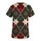 thumbnail image 4 of Tops Cortos para Mujeres con Cuello en V Y Bolsillo, Blusa de Manga Corta Impresa para Uso Casual Diario, 4 of 5