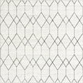 thumbnail image 2 of Unique Loom Matrix Trellis Collection Area Rug - Deco (7' Square White/Gray), 2 of 5