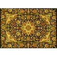 thumbnail image 1 of Ahgly Company Indoor Rectangle Medallion Yellow Traditional Area Rugs, 7' x 10', 1 of 4