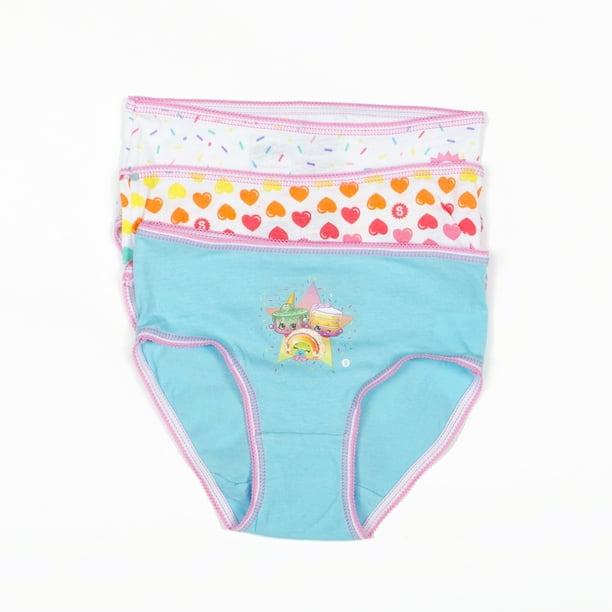 Shopkins Girls Little Rainbow 3 Pack Brief Underwear Set, Multi 4