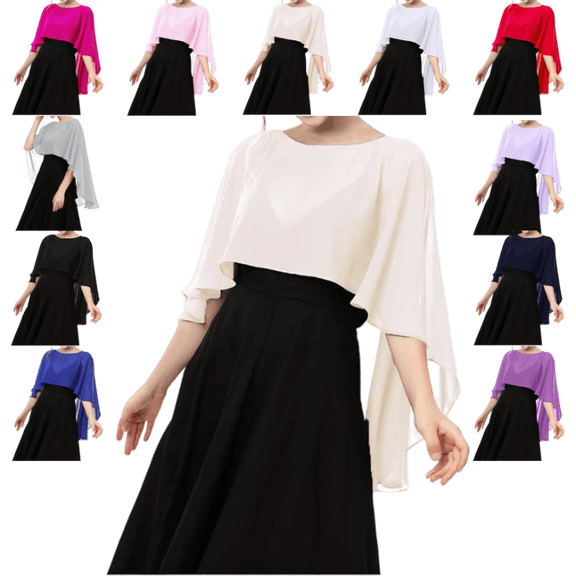 OIOLOYJM Shawls for Womens Dressy Casual Wedding Chiffon Sheer Wrap Shawl Champagne One Size